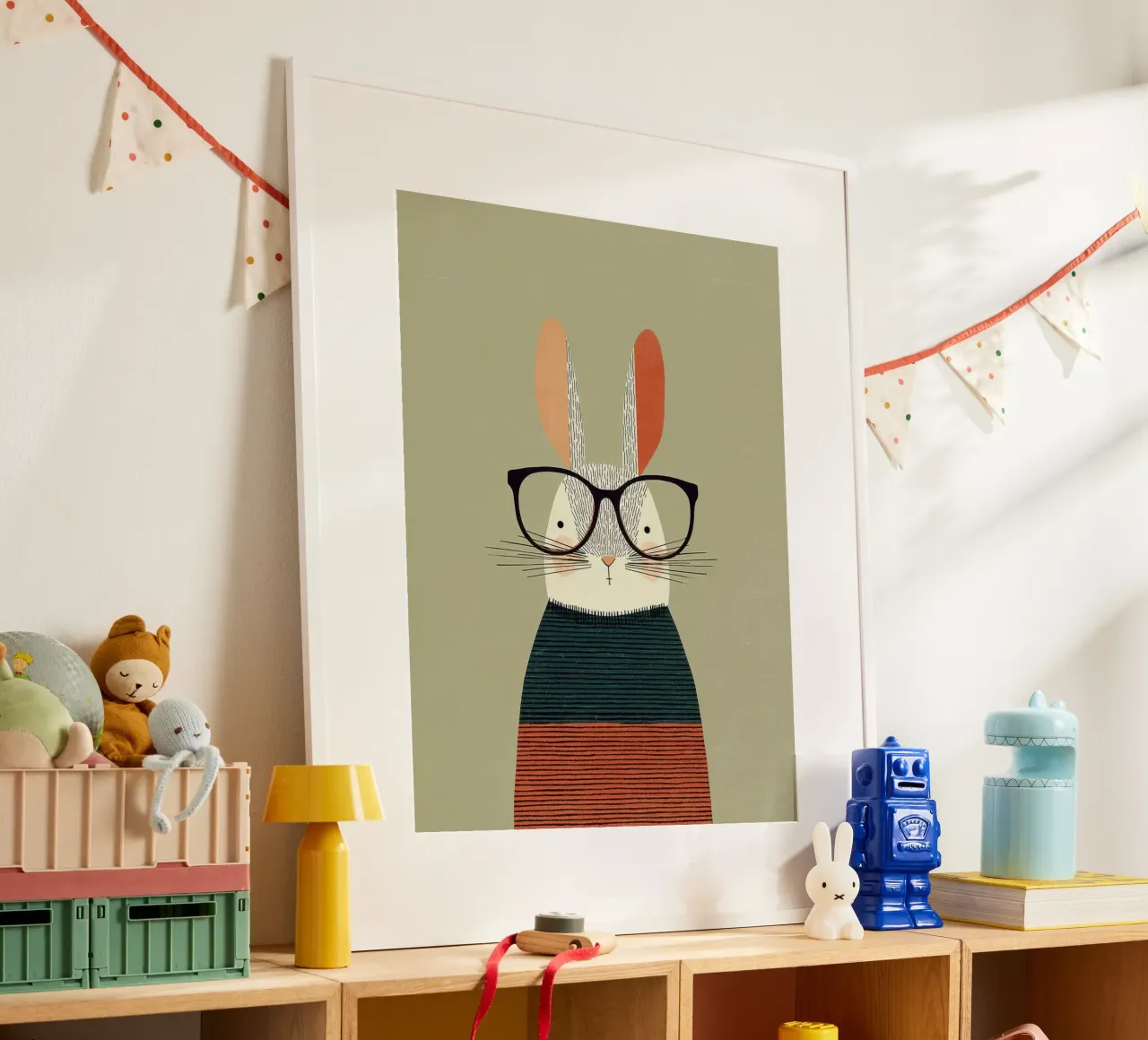 Thoughtful Rabbit poster da wonderfolk