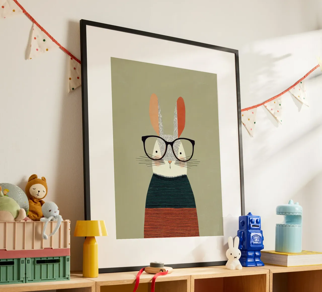 Thoughtful Rabbit poster da wonderfolk