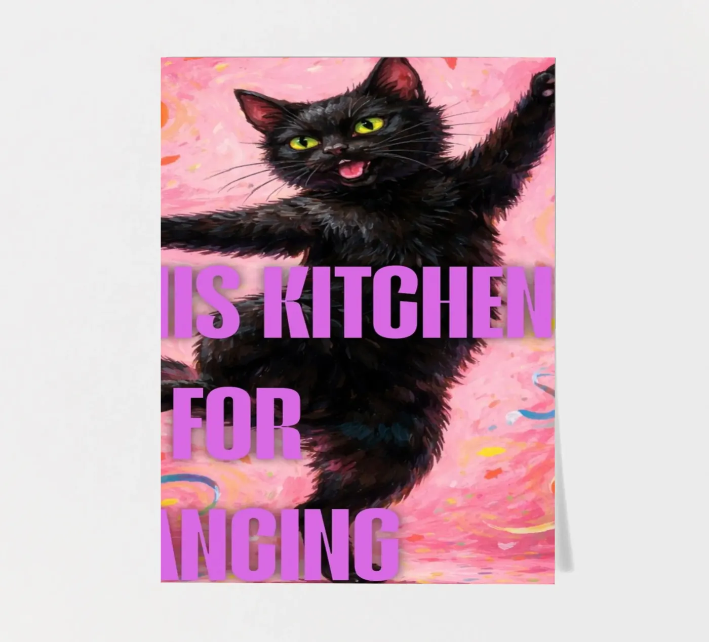 This kitchen is for dancing sticker sheet by catsforyou
