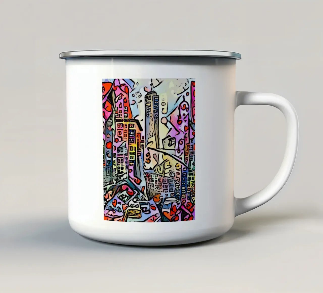 Big Apple, Motiv 4 emaille mok van ZAMART - PopArt