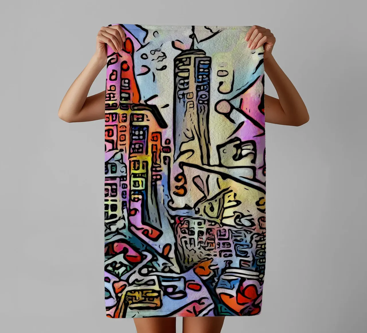 Big Apple, Motiv 4 towel by ZAMART - PopArt