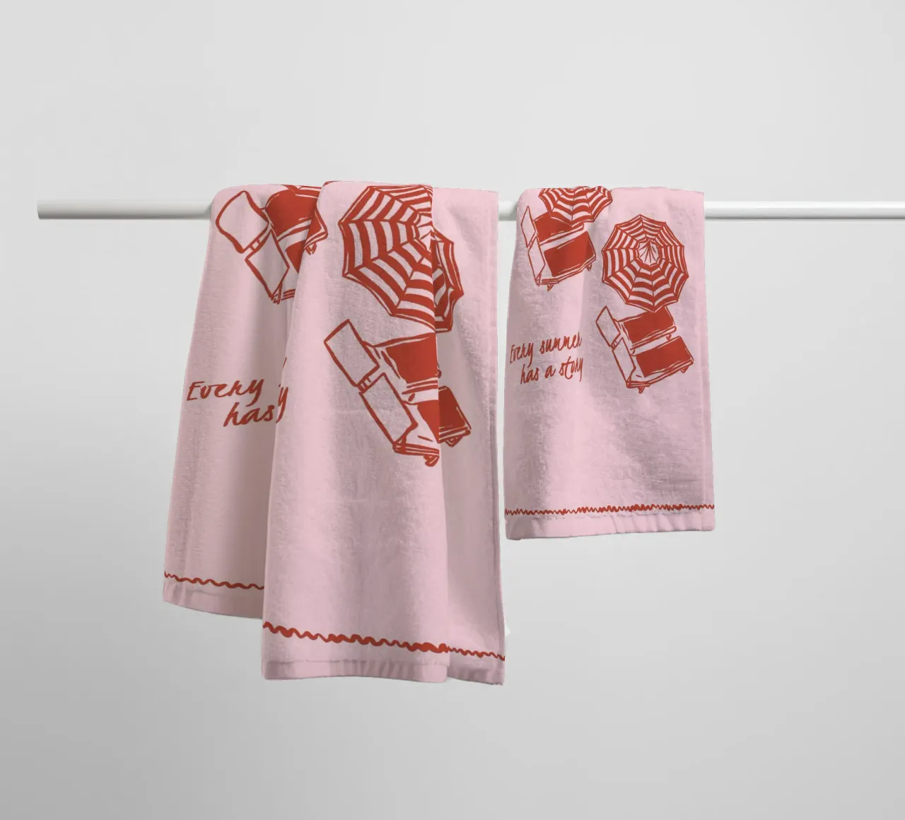 Boho Vacation 2 Summer Story asciugamano da bagno da Boho Print Collection