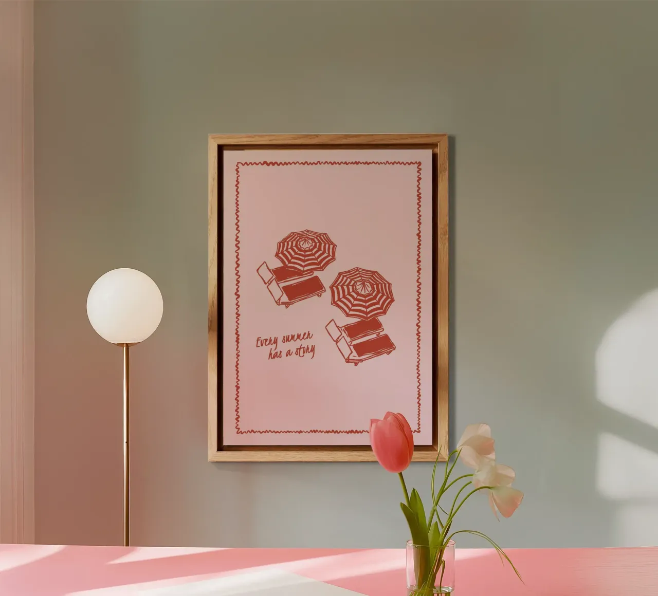 Boho Vacation 2 Summer Story alluminio dibond da Boho Print Collection