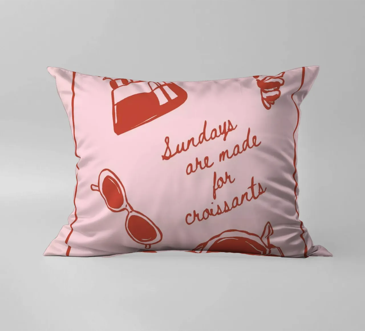 Boho Vacation 2 Sunday Croissant cuscino da Boho Print Collection