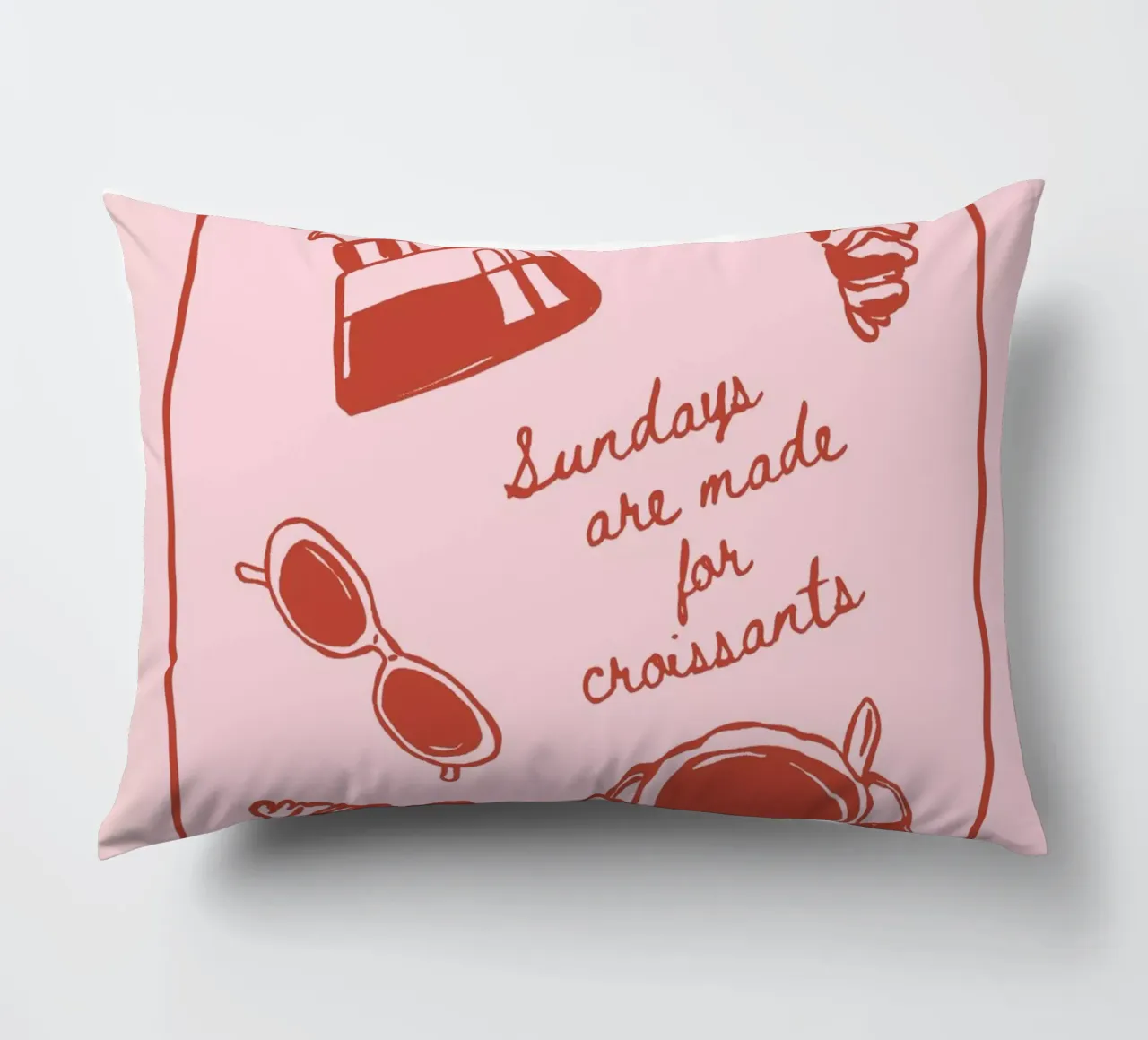 Boho Vacation 2 Sunday Croissant cuscino da Boho Print Collection