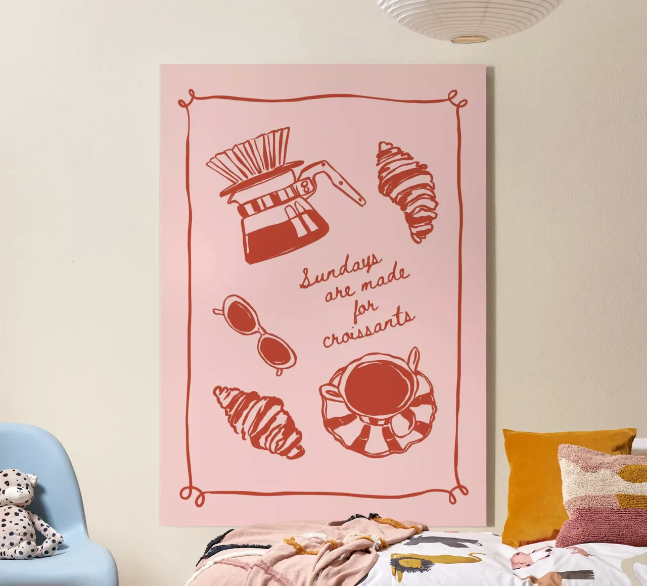 Boho Vacation 2 Sunday Croissant plexiglass da Boho Print Collection
