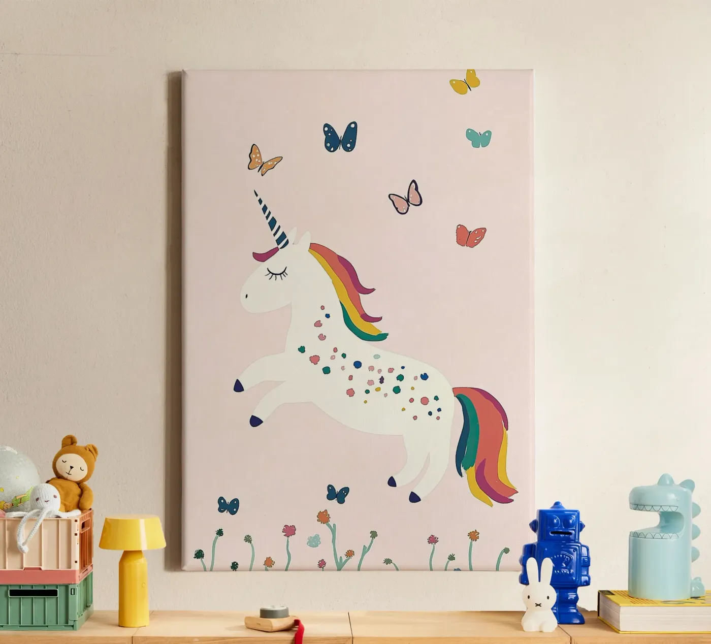 Unicorn canvas by Little Art Lab
