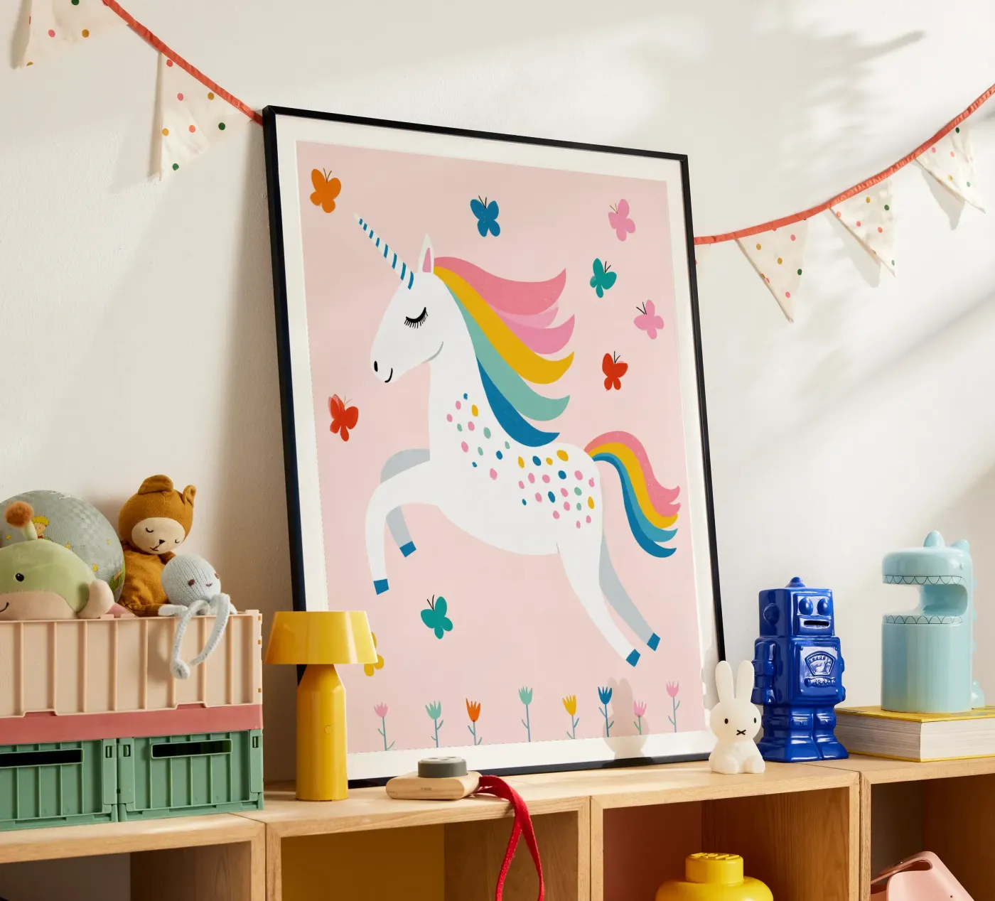 Einhorn Poster von Little Art Lab
