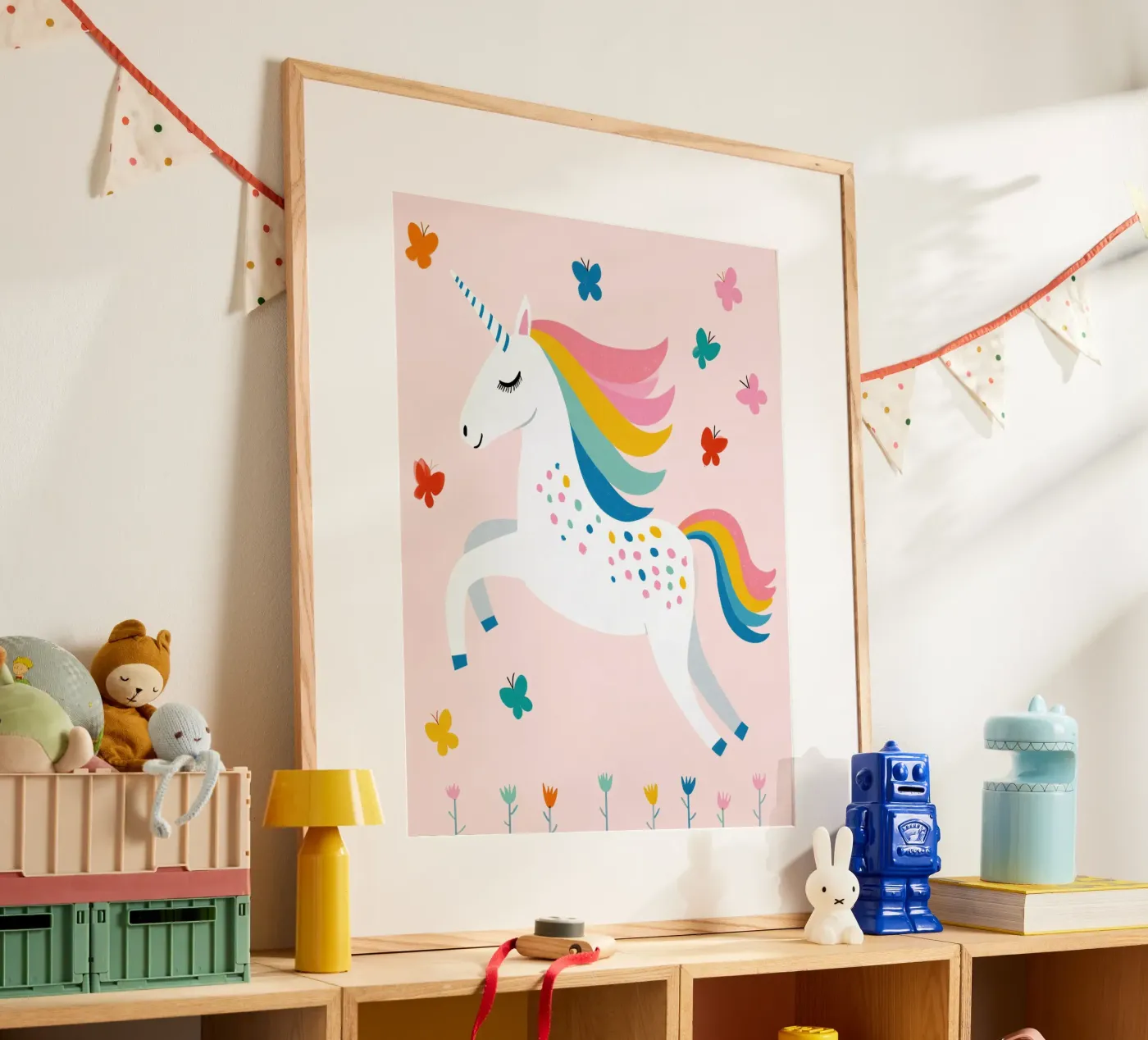 Einhorn Poster von Little Art Lab