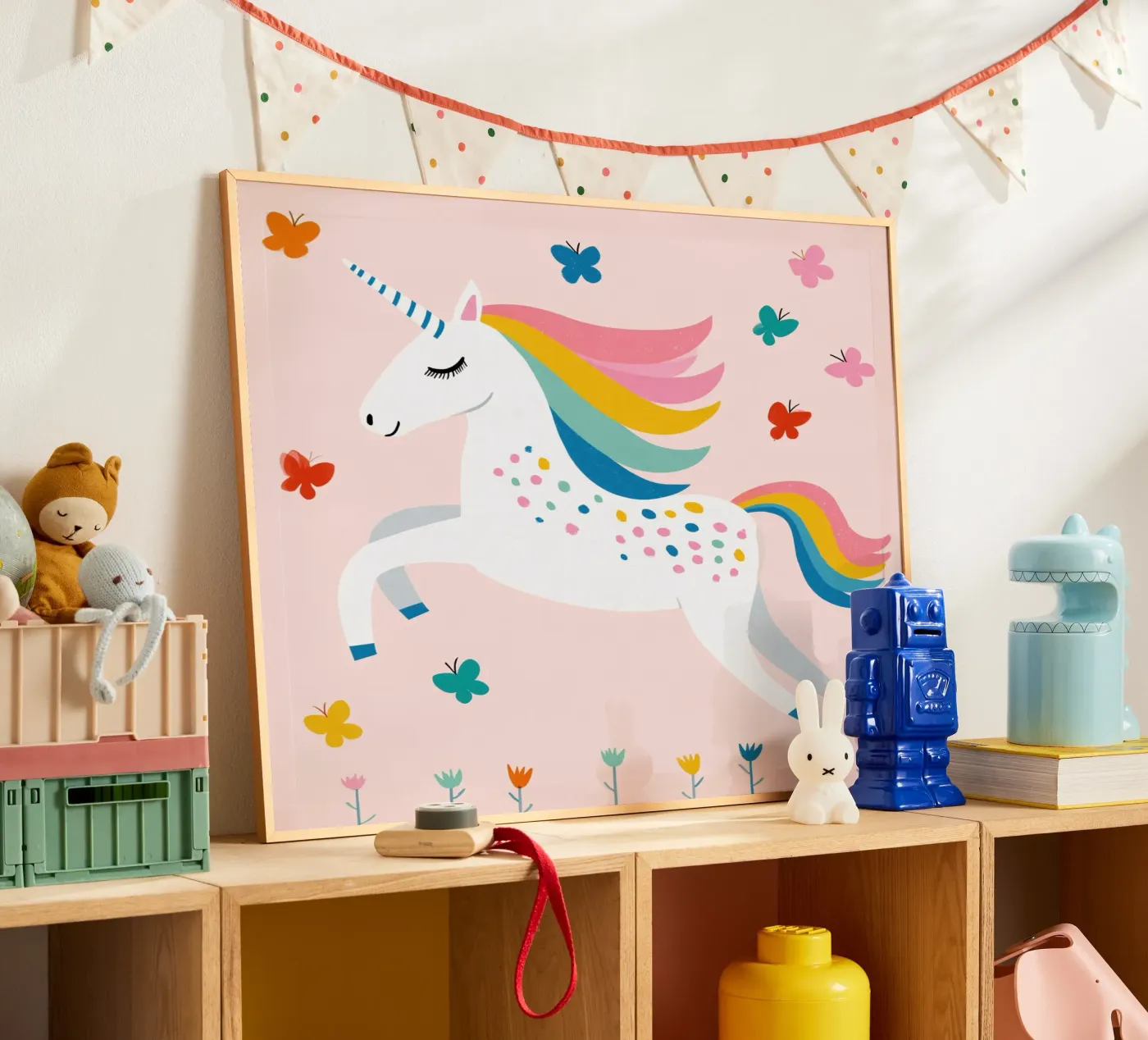 Einhorn Poster von Little Art Lab