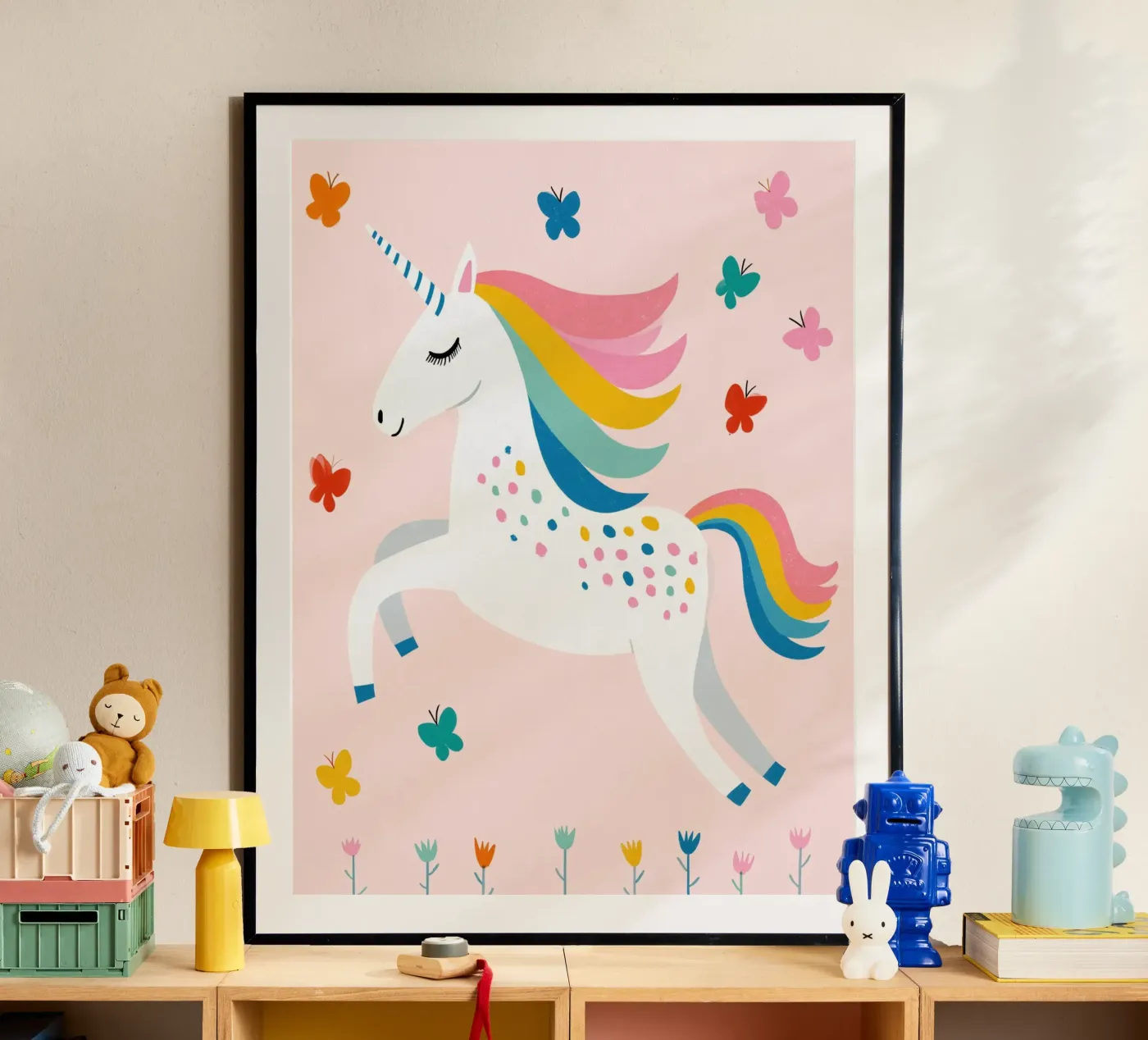 Einhorn Poster von Little Art Lab