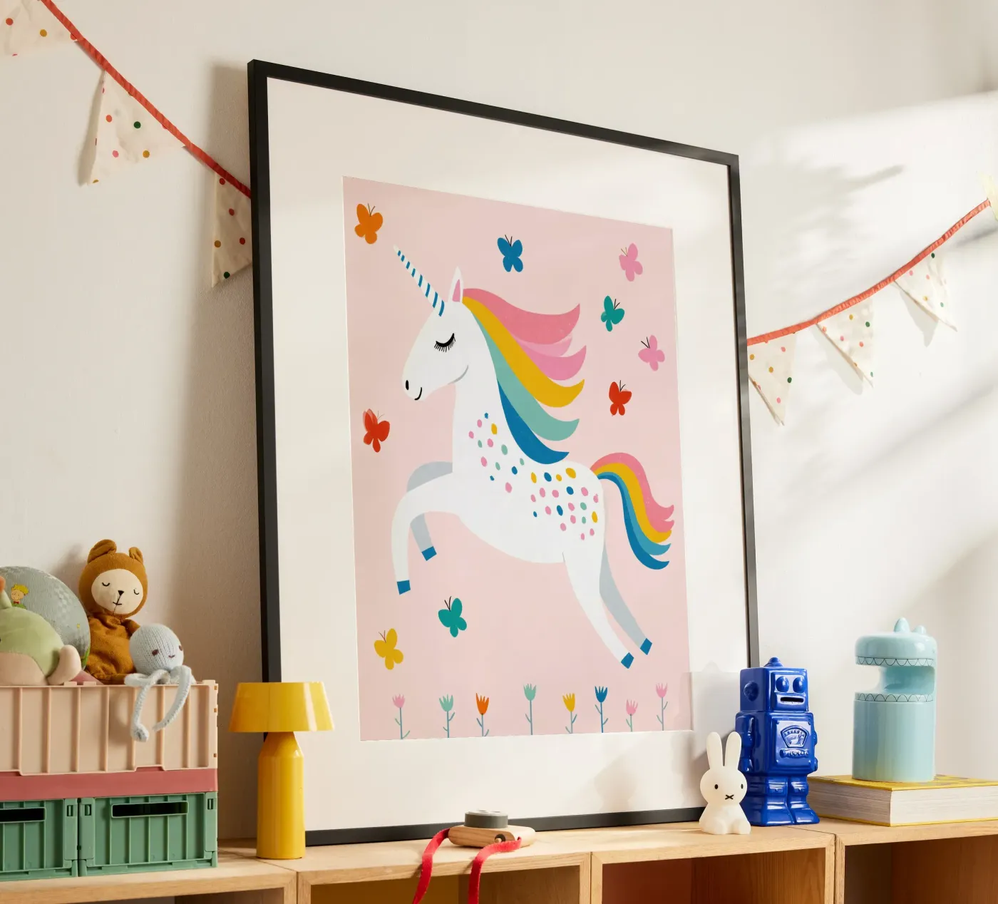Einhorn Poster von Little Art Lab