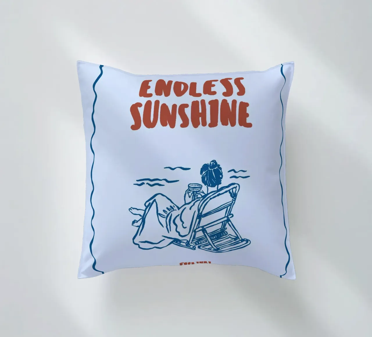 Boho Vacation 3 Endless Sunshine cuscino da Boho Print Collection