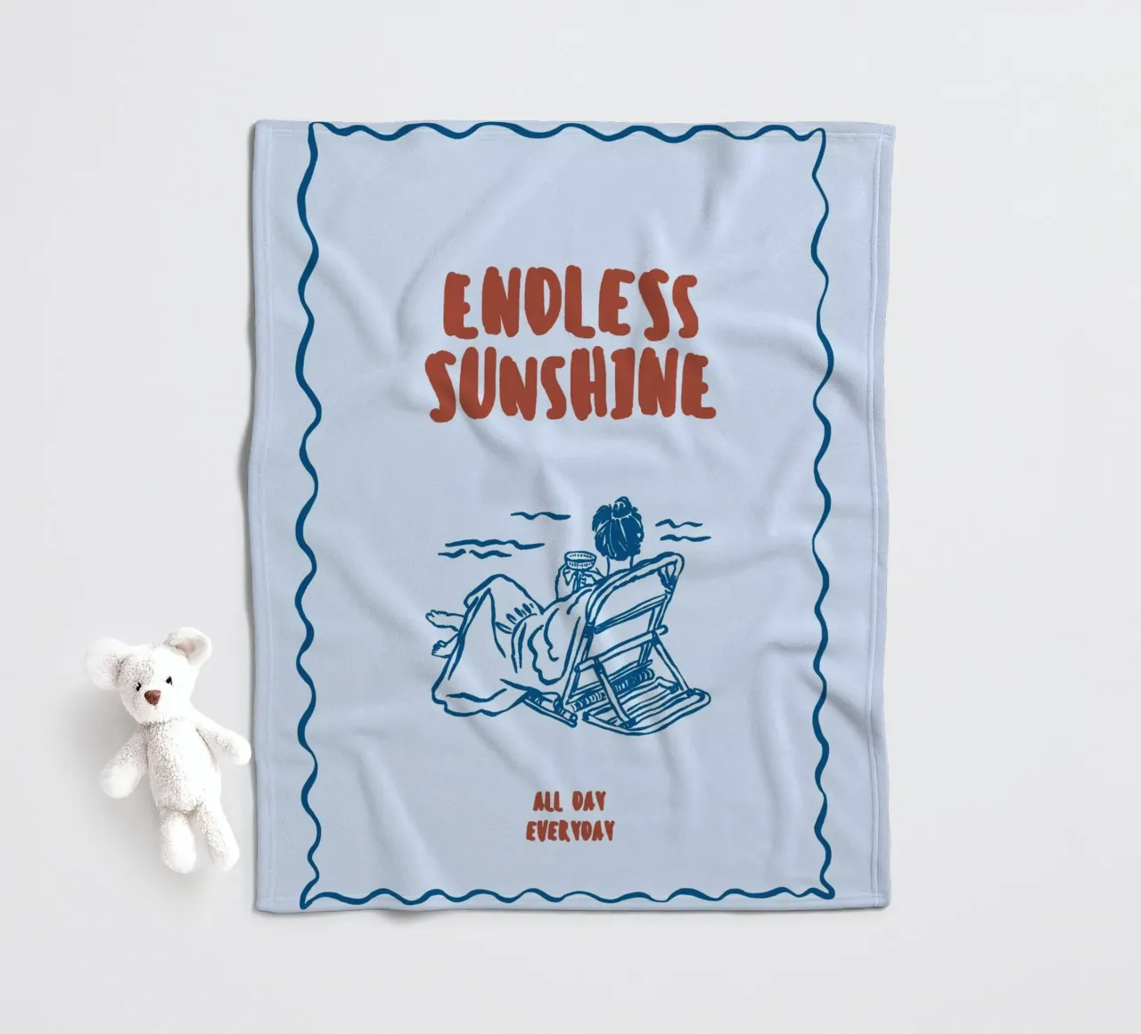 Boho Vacation 3 Endless Sunshine coperta in pile da Boho Print Collection