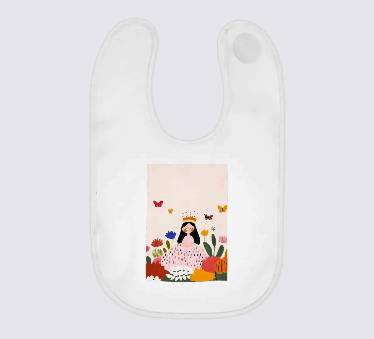 Principessa e farfalla bavaglino da Little Art Lab