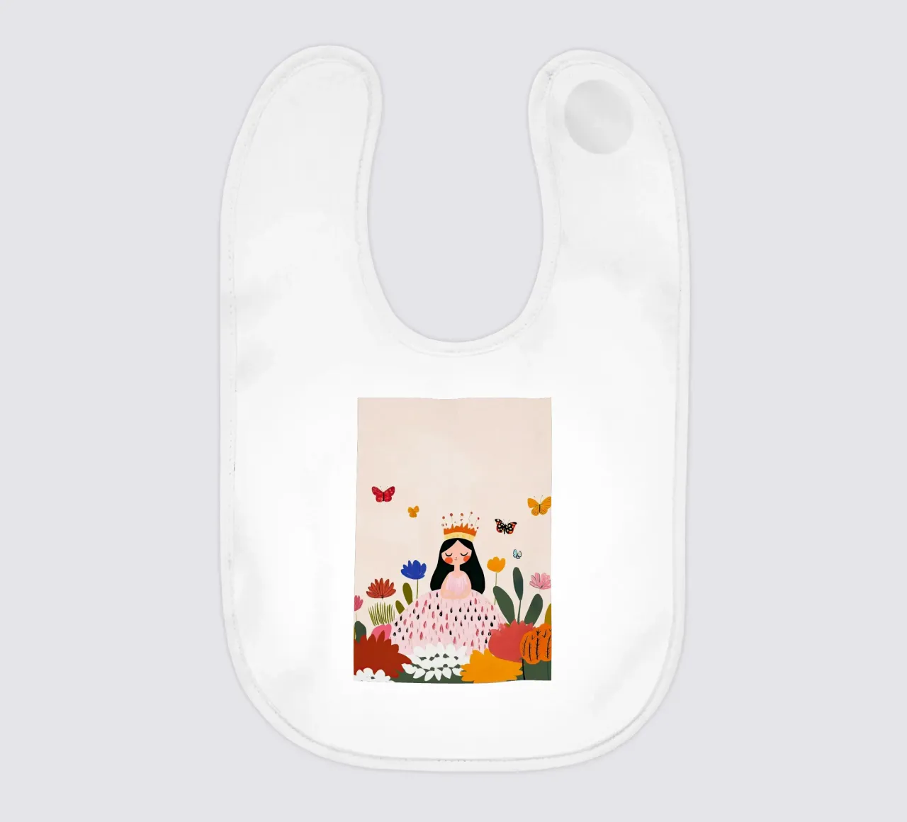Principessa e farfalla bavaglino da Little Art Lab