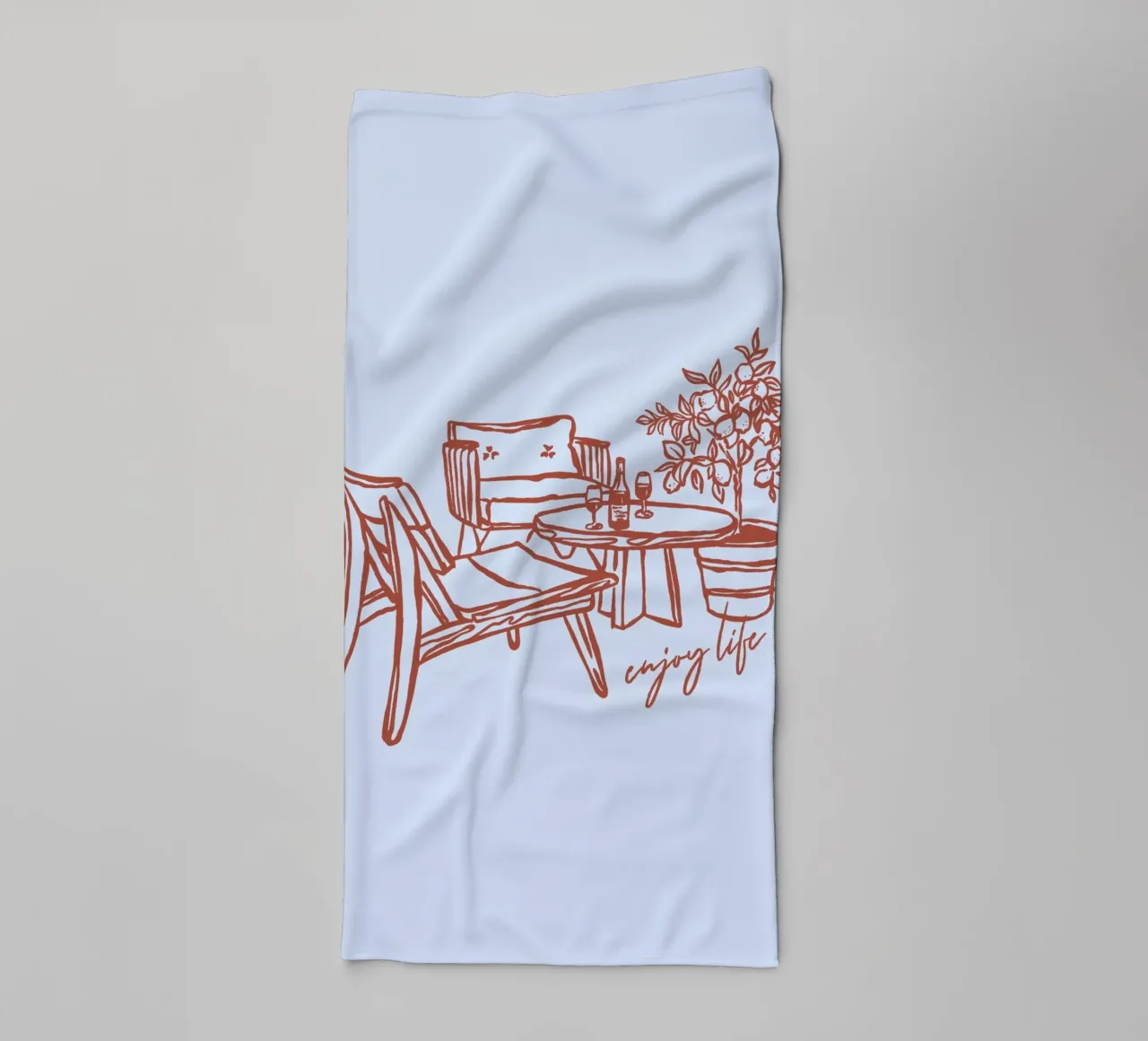 Boho Vacation 3 Enjoy Life asciugamano da bagno da Boho Print Collection