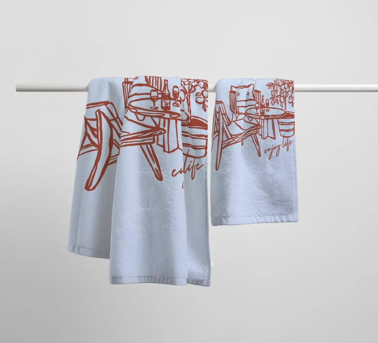 Boho Vacation 3 Enjoy Life asciugamano da bagno da Boho Print Collection