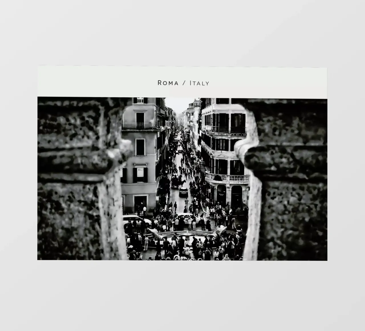 Roma B&W telo in pvc da In Full Color