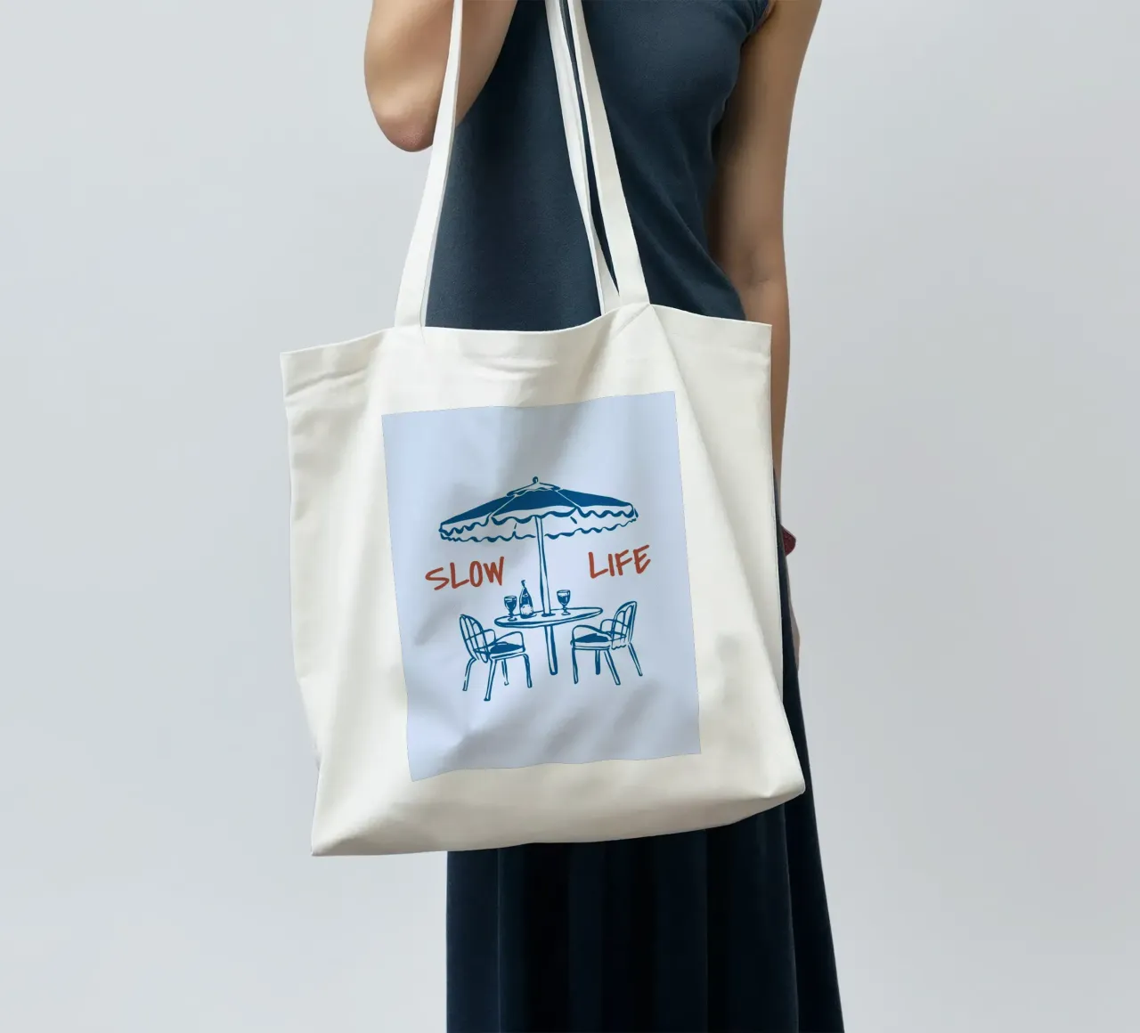 Boho Vacation 3 Slow Life tote bag by Boho Print Collection
