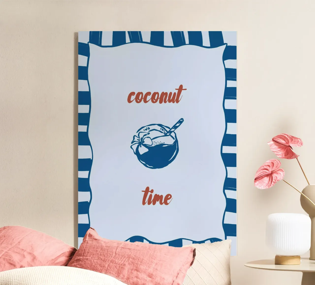 Boho Vacation 4 Coconut Time plexiglass da Boho Print Collection