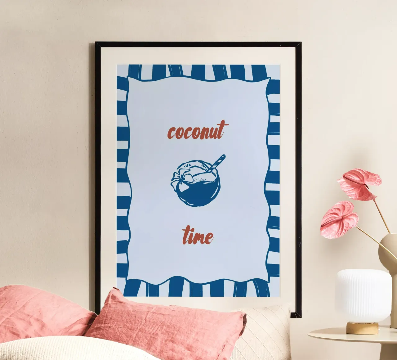 Boho Vacation 4 Coconut Time carta hahnemühle da Boho Print Collection