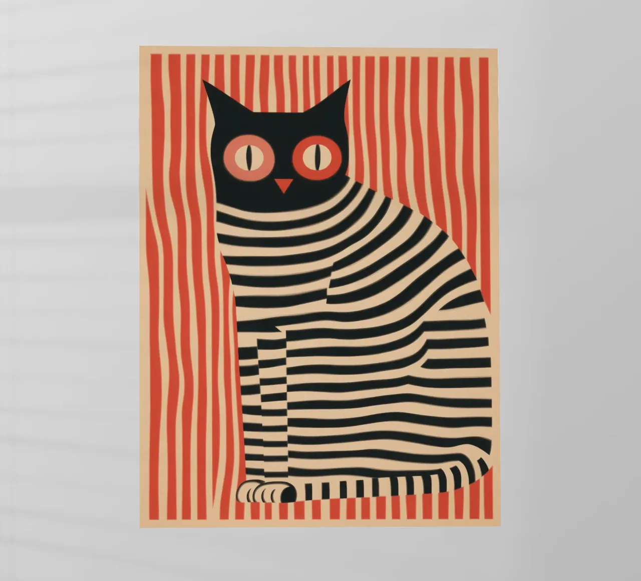 Gatto striato pellicola backlit da Autofocus