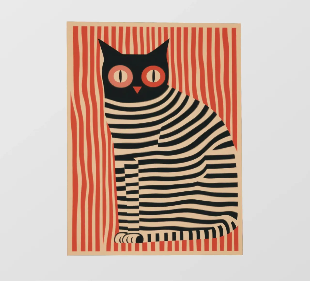 Gatto striato pellicola backlit da Autofocus