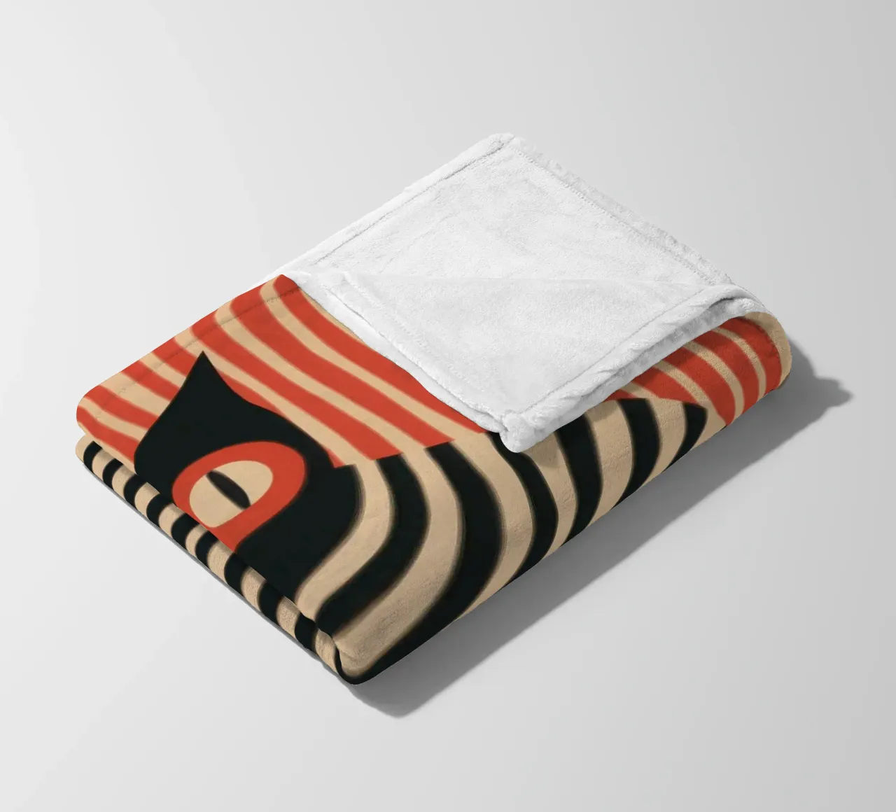 Gestreifter Katzenteufel Fleecedecke von Autofocus