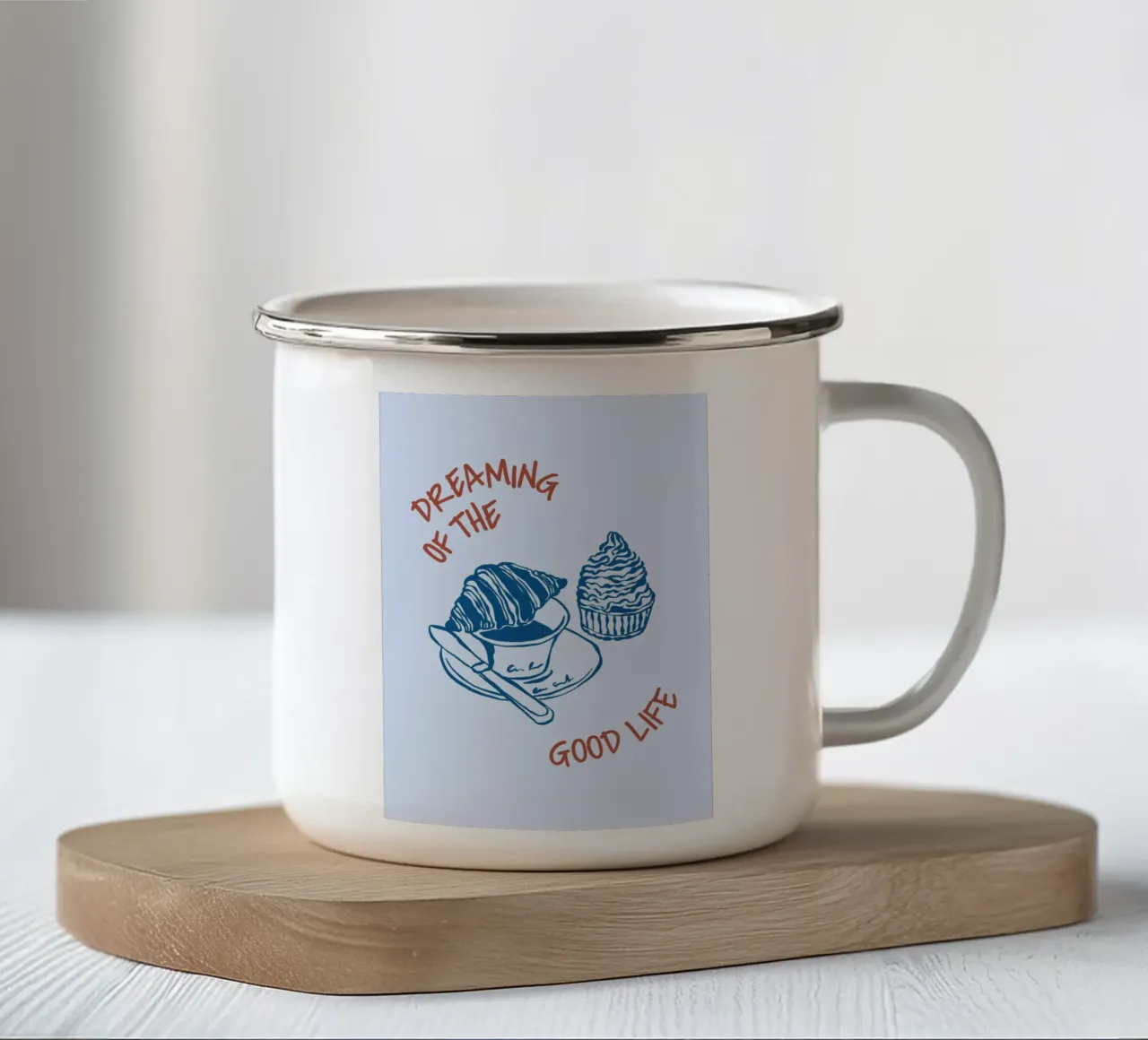Boho Vacation 4 Good Life tazza in smalto da Boho Print Collection