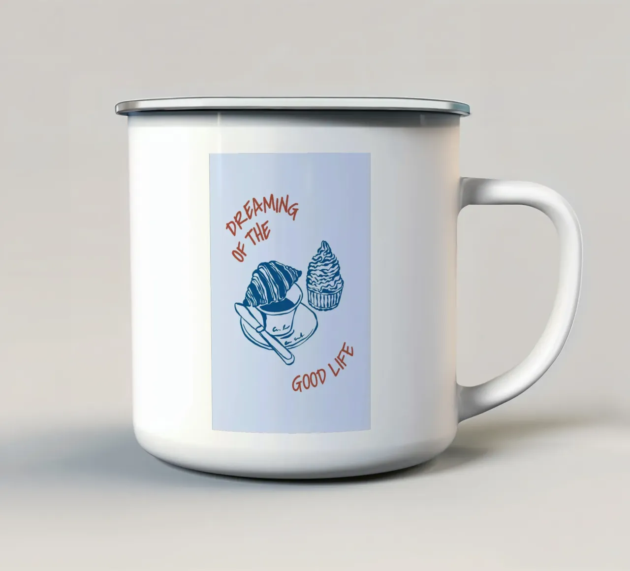 Boho Vacation 4 Good Life tazza in smalto da Boho Print Collection