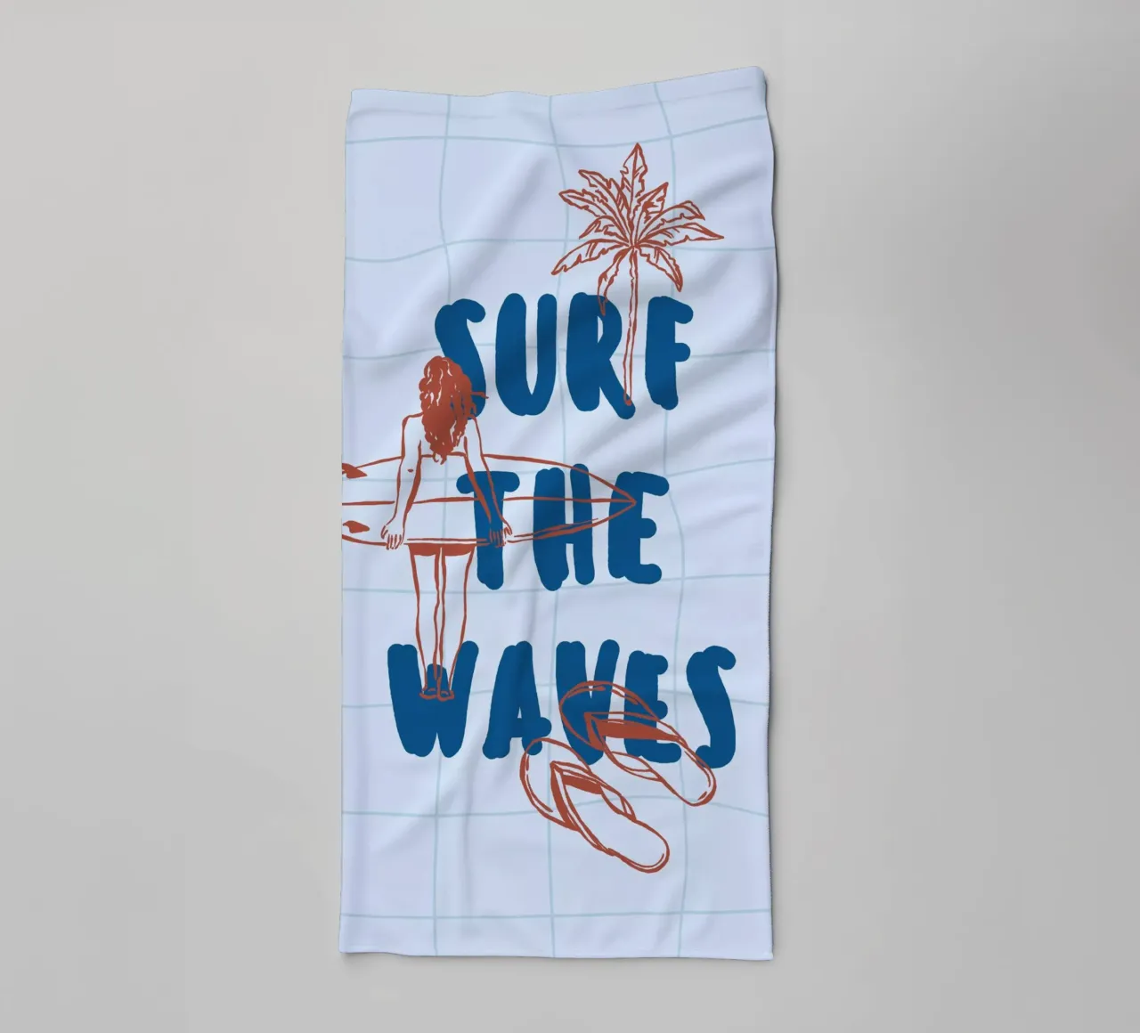Boho Vacation 4 Surf The Waves asciugamano da bagno da Boho Print Collection