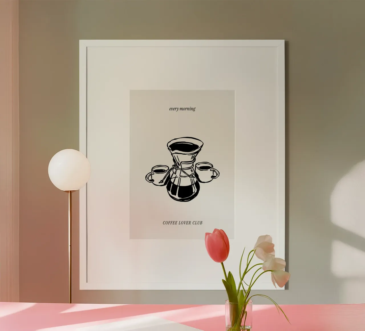 Boho Vacation 5 Coffee Lover Club poster da Boho Print Collection