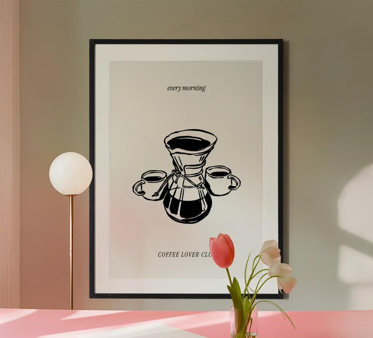 Boho Vacation 5 Coffee Lover Club poster da Boho Print Collection