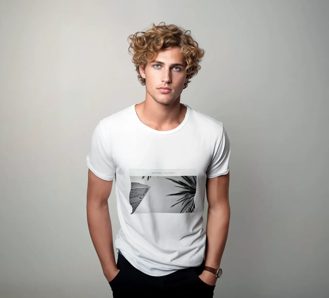 San Diego B&W t-shirt da In Full Color