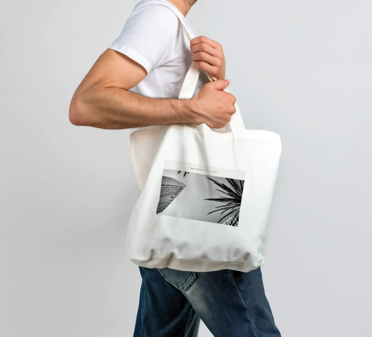 San Diego B&W borsa in juta da In Full Color