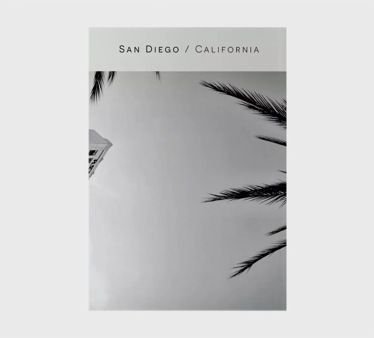 San Diego B&W notebook by In Full Color