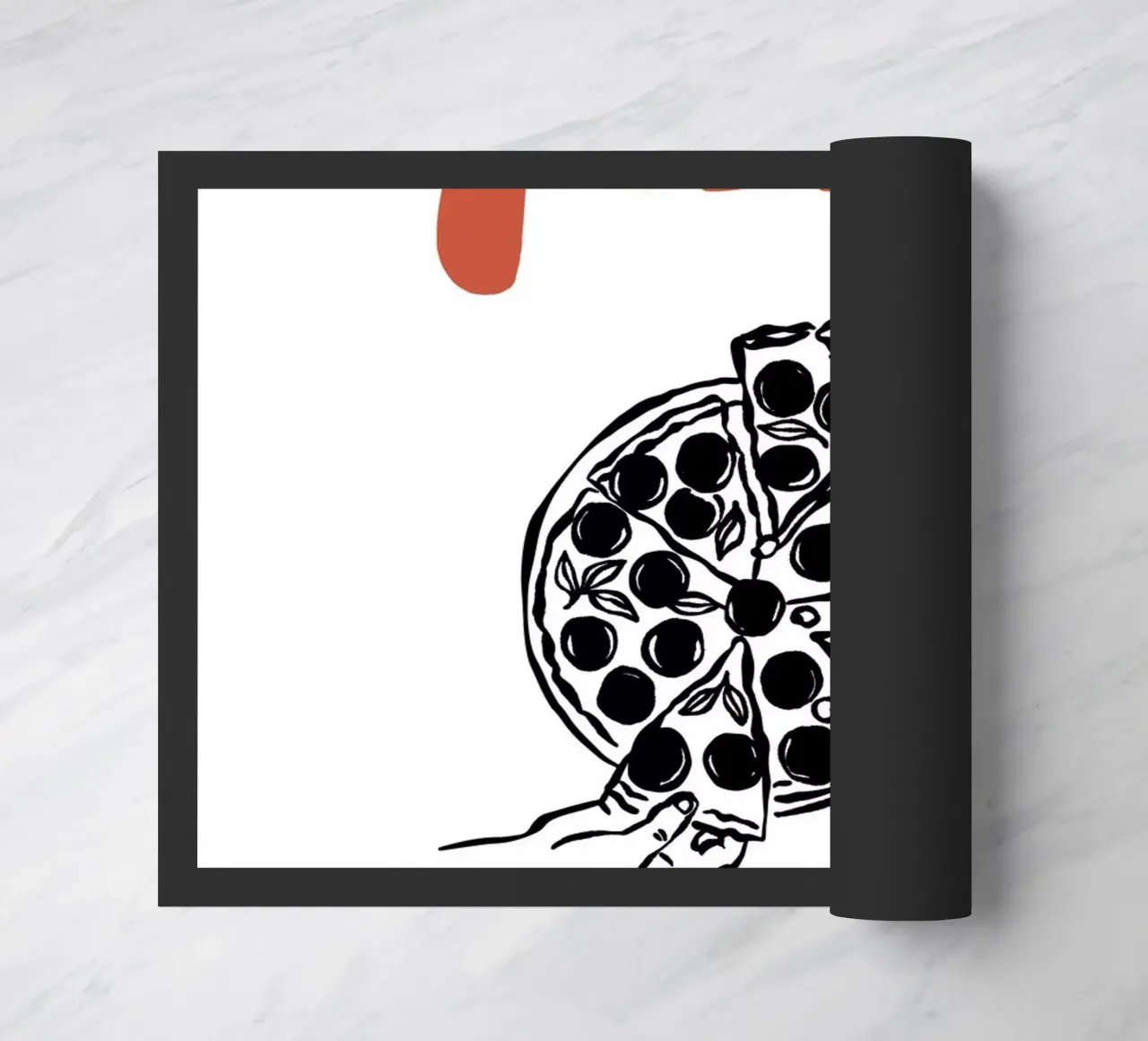 Boho Vacation 5 Pizza zerbino da Boho Print Collection