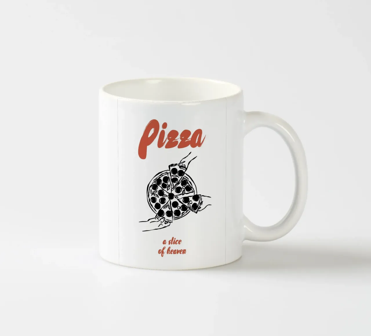 Boho Vacation 5 Pizza tazza in ceramica da Boho Print Collection