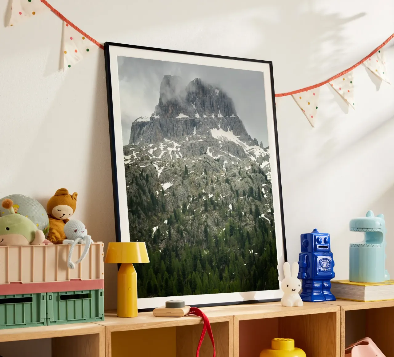 Grey mountain with trees hahnemühle by karijn_landscapes
