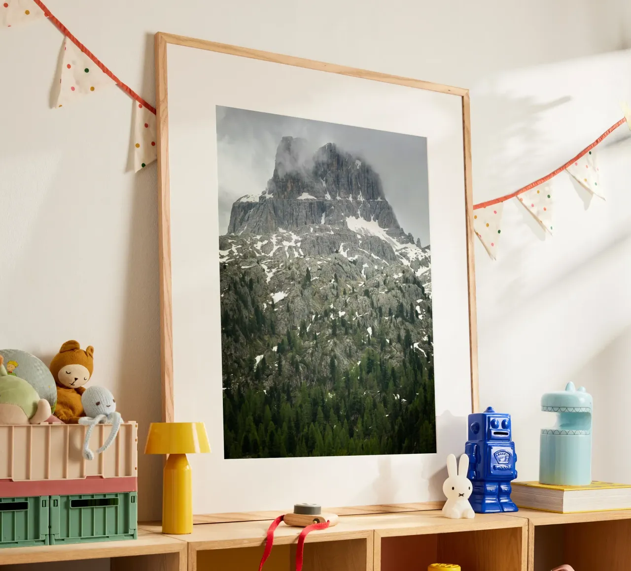 Grey mountain with trees hahnemühle by karijn_landscapes