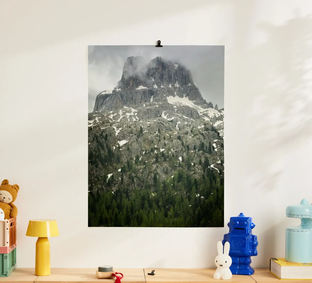 Grey mountain with trees hahnemühle by karijn_landscapes