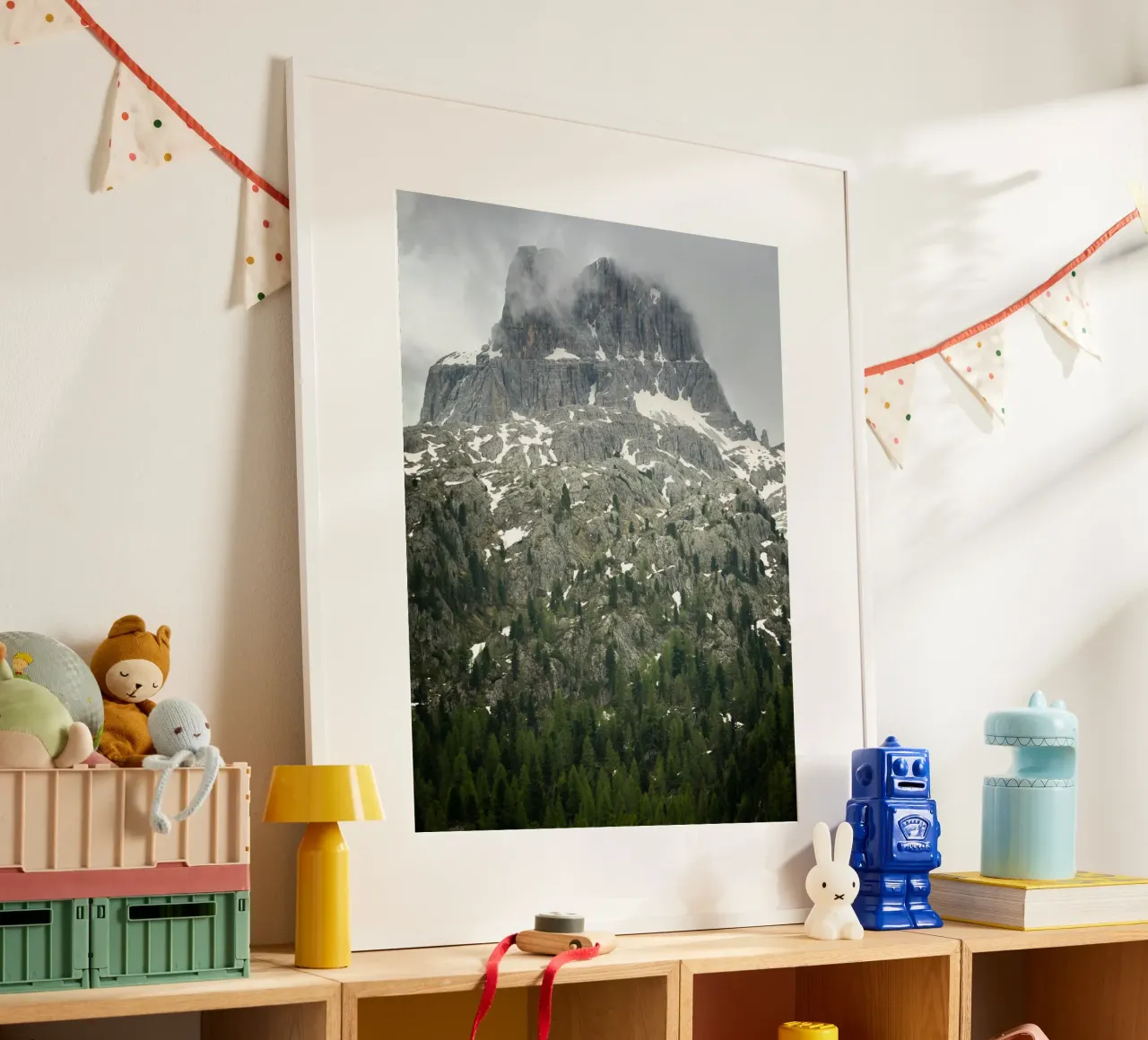 Grey mountain with trees hahnemühle by karijn_landscapes
