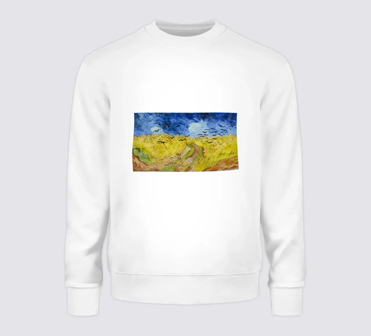 Vincent Van Gogh - Campo di grano con corvi felpa da Timeless Artworks