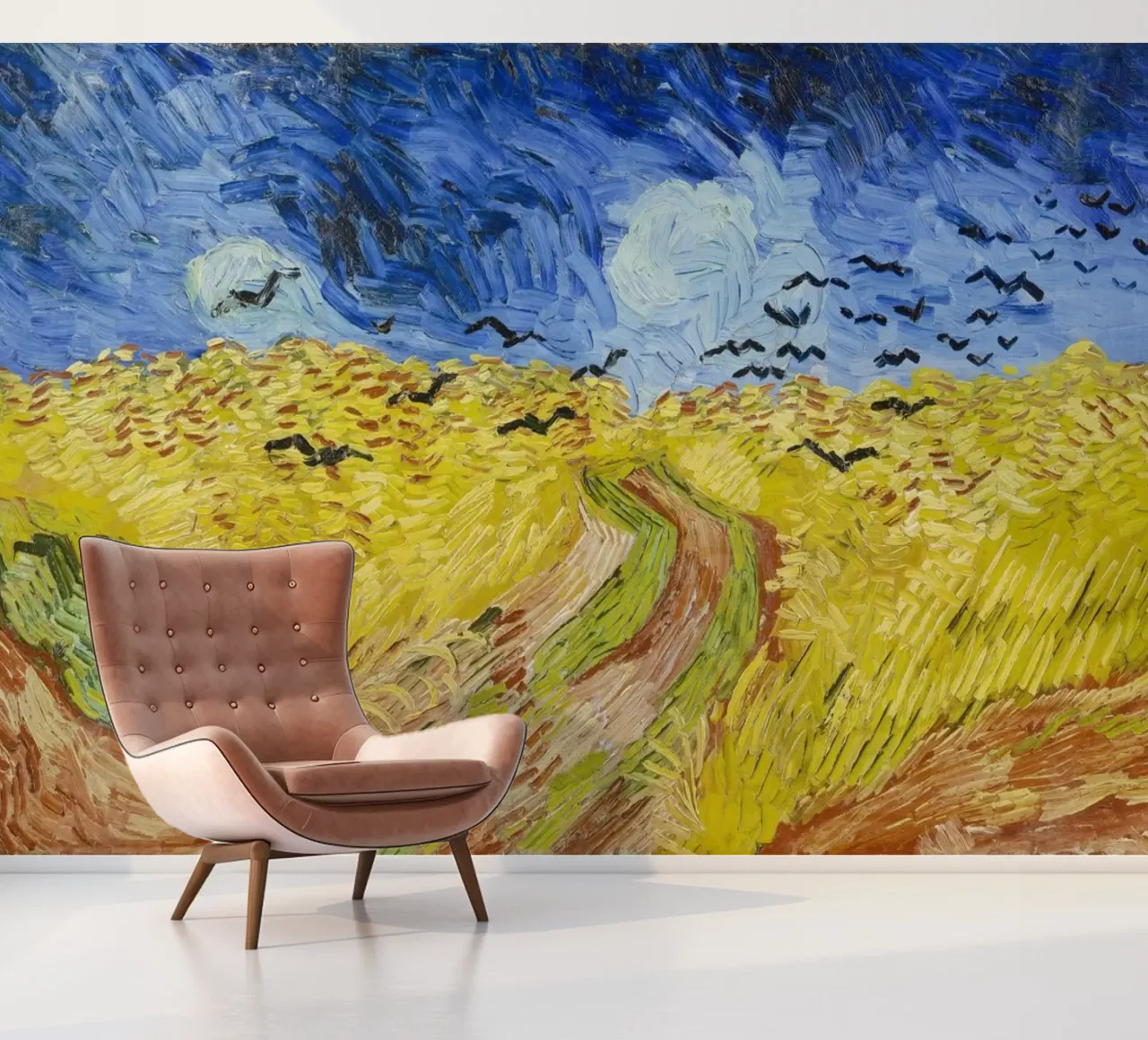Vincent Van Gogh - Wheat Field with Crows photo wallpaper by Timeless Artworks