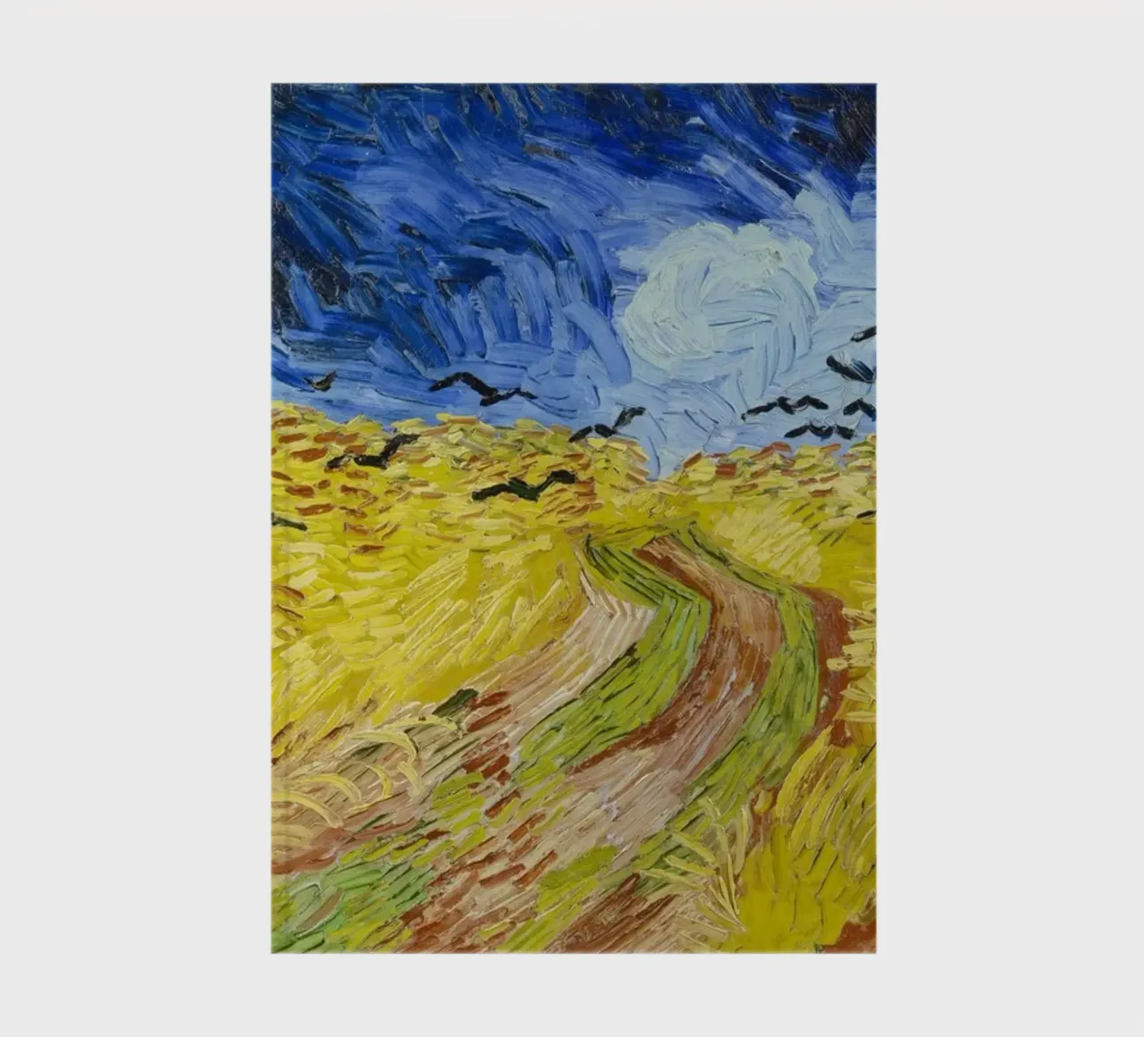 Vincent Van Gogh - Wheat Field with Crows notebook by Timeless Artworks