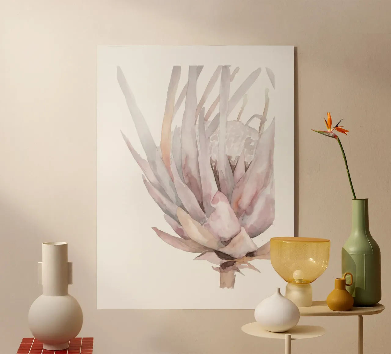 Zuckerbusch Protea plexiglass da mantika studio