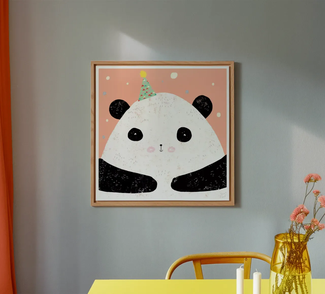 Panda alluminio dibond da Cory Reid Illustration