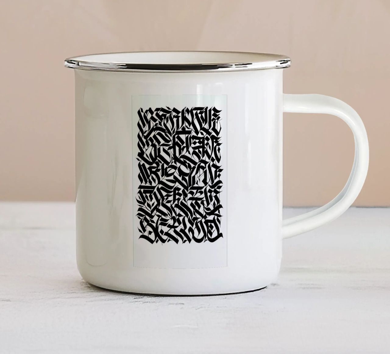 Berlin Suite tazza in smalto da Drury Brennan