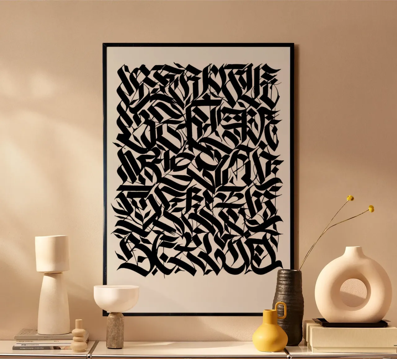 Berlin Suite poster con telaio in legno da Drury Brennan